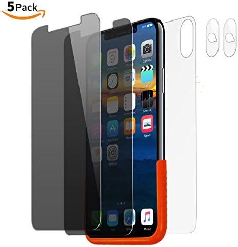 iPhone X Privacy Screen Protector[2Packs],Tempered glass privacy screen protector for Apple iPhone X/iphone 10