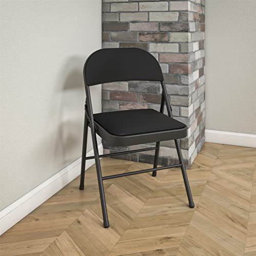 COSCO Fabric Folding Chairs, Black (4pack) Pricepulse