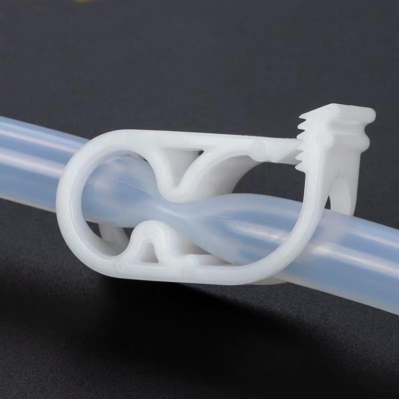 Photo 1 of 10Pcs Plastic Tubing Clamps 1/4" - 1/2" Adjustable Tube Clamp Laboratory Pinch Valve Flow Control Hose Clamp for Beer Bottle and Infusion Bottle?Lab Instruments and Equipment White
