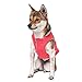 Gooby Sports Vest Dog Jacket - Pink, X-Large - Reflective Dog Vest with D Ring Leash Warm Fleece Lined Hook and Loop Closure for Small to Medium Dogs