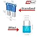 GBAuto Blade Car Fuses Assortment Kit 230PCS –Standard & Mini (2A/3A/5A/7.5A/10A/15A/20A/25A/30A/35A) ATO/APR / ATC Fuse Car Kit Assorted Auto Truck Boat Truck SUV Automotive Replacement Fuses Puller
