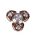 MultiBey Tri Fidget Spinner, Hybrid Ceramic Bearing, Diamond Tangent Plane, Precision Parts, EDC Toy, Champaign Gold/ Mirror Silver, Pack of 1 Set (Champaign Gold)