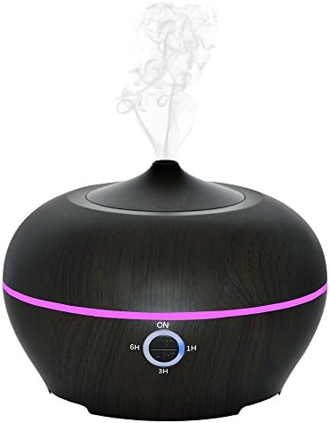 Ultrasonic Cold Fog Humidifier 300ml, Viness Arom Difusser, Bedroom Moist, Air Purification, Automatic Closing, 7 Color LED Lights, Change Your Home Office