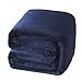 Exclusivo Mezcla Fleece Blanket King Size for Bed, Super Soft and Warm, All Season Use, Cozy, Plush, Lightweight, 90x104 Inches, Navy Blue
