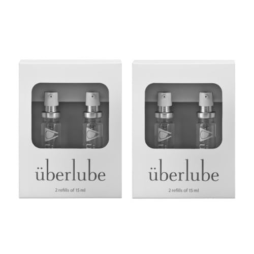 Überlube Good-to-Go Traveller Refills - Four 15ml Refills (60ml total) in Two Boxes. image