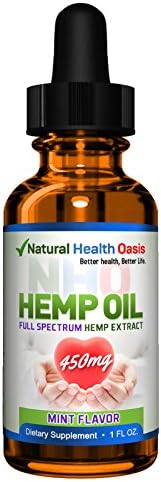 NHO Hemp Oil - Full Spectrum Hemp Oil Extract Supplements Helps Relief Stress, Anxiety, Pain, Sleep Insomnia, Depression, Nausea - High in Omega 3, 6 &amp; 9 - All Natural - Improves Variety of Skin Cond