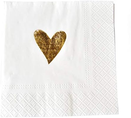 CLIUS Napkin Happy Birthday For Baby Shower Tissue Soft DIY Party Paper Disposable Eco-friendly Tableware Square Decorative Supplies(Heart)