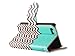 ULAK iPhone 5C Case, Synthetic PU Leather Protective Flip Folio Wallet Case with Multiple Credit Card Holder Slots and Wrist Strap for Apple iPhone 5C (Waves Follow The Sky)