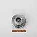 JQK Door Stopper, Sound Dampening Door Stop Bumper Wall Protetor with Grey Rubber 2 Pack, Adhesive or Wall Mount Brushed Nickel, Stainless Steel