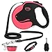 Babyltrl Retractable Dog Leash, 360° Tangle-Free Dog Leashes for Medium and Large Dogs up to 110lbs, 16ft Chew-Proof Reflective Nylon Cord with Anti-Slip Handle, One-Handed Brake, Pause, Lock