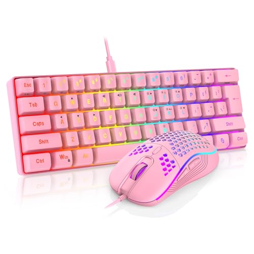 RedThunder 60% Gaming Keyboard Mouse Combo