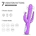 Rabbit Vibrator with 3 Strong Motors 3x7 Vibration Rotation Modes for G-Spot Clitoris Anal Triple Intense Stimulation, PALOQUETH Waterproof 360° Rotating Bunny Vibrator Clit Stimulator for Women