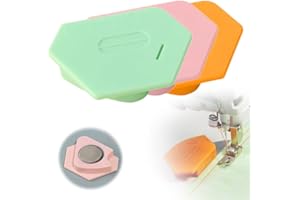 YAWOTA Magnetic Seam Guide for Sewing Machine, Polygonal Seam Guides, Graduated Universal Guides, Multifunctional Polygonal Seam Guides, Sewing Machine Magnetic Hemmer, Sewing Supplies & Accessories (3PCS)