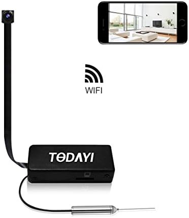 Spy Camera, TODAYI Mini Hidden Camera 720P Wireless WiFi Nanny Cam Indoor/Outdoor Portable Home Security Camera Motion Detection Loop Recording