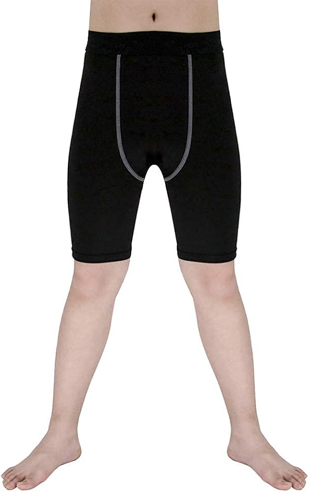 Sanke Youth Boys Soccer Running Shorts Sports Athletic Compression Short Leggings/Tights for Girls: Clothing