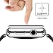 Apple Watch Series 4 Screen Protector 40mm Tempered Glass Screen Protector(2 -Pcs),Premium Surface Hardness Full Coverage Metal Frame Tempered Glass Screen Protector for Apple Watch 4/3/2/1