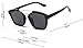GAMT Square Mirrored Sunglasses Thicken Colored Frame Black