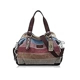 KISS GOLD(TM) Canvas Hobo Bag Tote Handbag Shopping Shoulder Bag