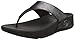 FitFlop Women's Lulu Shimmersuede Flip Flop, Black, 7 M US