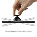 ICONFLANG Magnetic Car Holder Unique Magnetic Sitck Car Mount, Compatible with Most Case and Cell Phone – with 2 Metal Plates - Black