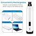 qOXOp Dog Nail Grinder 2019 Upgraded Professional 2-Speed Electric Pet Nail Trimmer Gentle Painless Paws Trimming & Smoothing for Small Medium Large Dogs [Slobber Collar]- White