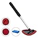 Teancll Windshield Cleaning Tool Unbreakable - Car Window Cleaner with Extendable Handle, Auto Car Glass Cleaner with 2 Washable Reusable Microfiber Pads primary