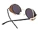 AV SUPPLY Hot Steampunk Retro Style 50s Silver & Black Frame Green Round Mirror Lens Glasses Blinder Sunglasses