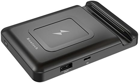 Rontech 4000mAh Qi Portable Wireless Charger Power Bank Portable Wireless Charging Pad - Black