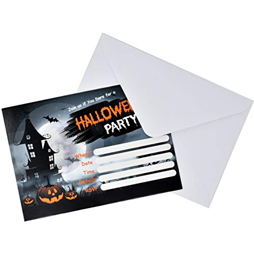 image for 36 Halloween Party Invitations with Envelopes 5 x 7 Inches for Birthda