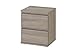 Tvilum Aurora 2 Drawer Nightstand in Truffle