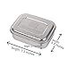 Stainless Steel Bento Lunch Box Containers - Healthy Bento Snack Eco Metal Lunch Box Container for Food Sandwich Thermos Tin, Large Meal Prep Storage Boxes for Adults and Kids with Lid