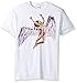 FEA Men's LED Zeppelin colorful Swan Song T-Shirt, White, Large