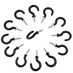 PHITUODA 50Pcs 7/8-Inch Cup Hooks Ceiling