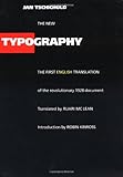 The New Typography (Weimar and Now: German Cultural Criticism) cover