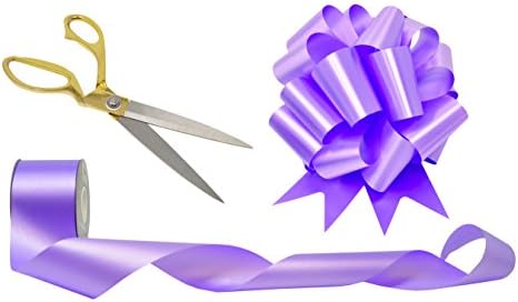 Ceremonial Scissors, Bow and Floral Ribbon Kit (Lavender)