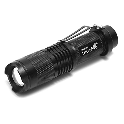 UltraFire SK98 Tactical Flashlight Waterproof 3-Mode XM-L2 800 Lumens Mini LED Torch (Flashlight Only)