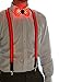 Neon Nightlife Men's Light Up LED Suspenders, One Size, Red