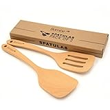 Bamber Wooden Spatulas, Wood Turners, Pack of 2