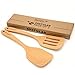 Bamber Wooden Spatulas, Wood Turners, Pack of 2