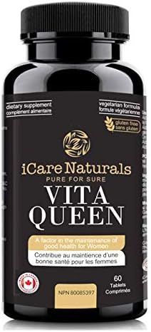 Icare Naturals Canada Vita Queen Multivitamin and Minerals for Women (60 Tablets)