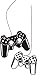 Gamer Wall Decal – Joystick Controller Vinyl Sticker for Boys Bedroom, Game Zone, or Playroom – Removable Mural Decoration for Kids Gaming Space or Teen Entertainment Area Y-209 (Black, 42x70cm)