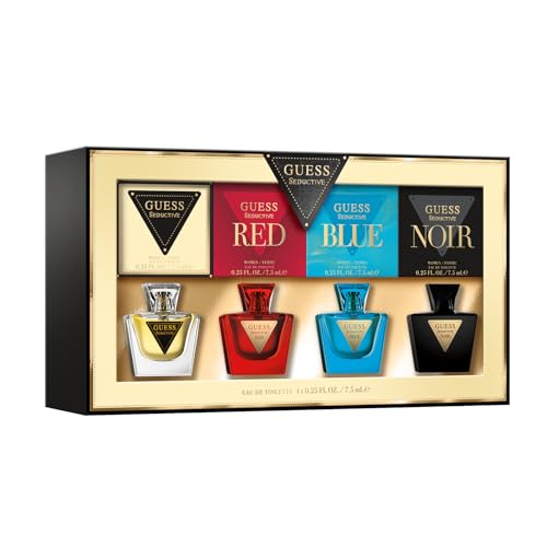 Guess Seductive for Women Miniature Set: 4 x 7.5ml, Blue, Red, Noir