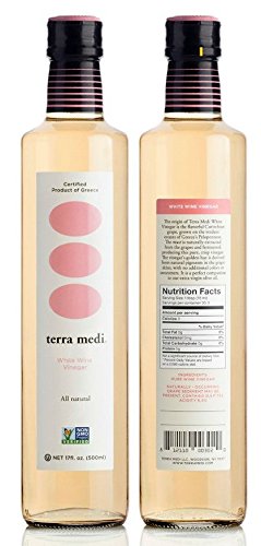 Terra Medi Greek White Wine Vinegar, 17 Ounce - Thumbnail 2