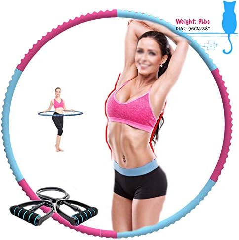 SMALAZAR Professional Lightweight Metal Foamed Hula Hoop Perfect for Dancing Fitness Exercise - Workouts for Adults and Kids - Simply The Funnest Way to Lose Weight (2-3lbs)