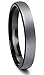 Tungary 4mm Tungsten Rings for Men Wedding Engagement Band Brushed Black Size 5-14
