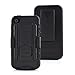 iPhone 4 Case, Military Future Armor, Hybrid Defender, Dual Layer Bumper. Kickstand w/ BELT CLIP HOLSTER. Impact & Shock Resistant Robot Hard Shell Case for iPhone 4 and 4S by VANGUARD CASES
