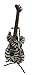 Zeckos Soul Eater Electric Skeleton Guitar Statue Coin Bank with Stand
