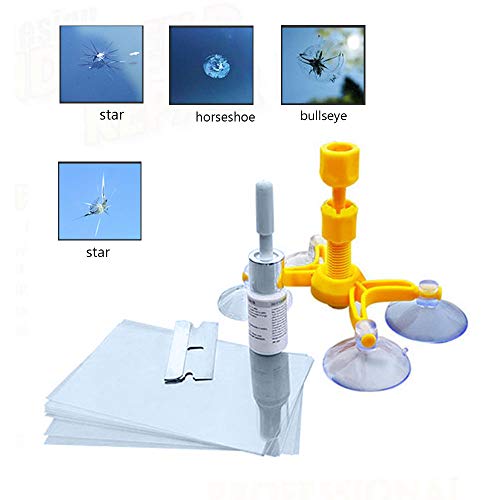 Car Windshield Repair Kit, Windshield Crack Repair Tools Set for Glass Chips, Cracks, Scratch, Bulll's-Eyes and Stars - Thumbnail 7