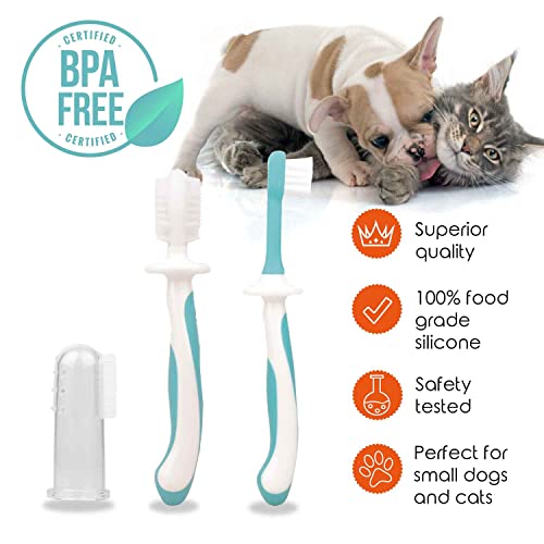 Daryunk 8 Pack Dog Toothbrush, Silicone Pet FingerToothbrush