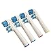 Ronsit Dual Clean Replacement Brush Heads Compatible with Oral-B Electric Toothbrush (4-Pack)